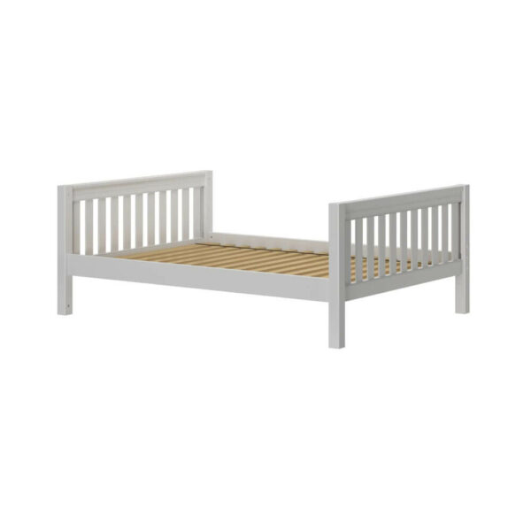 maxtrix low basic full size bed for kids white finish
