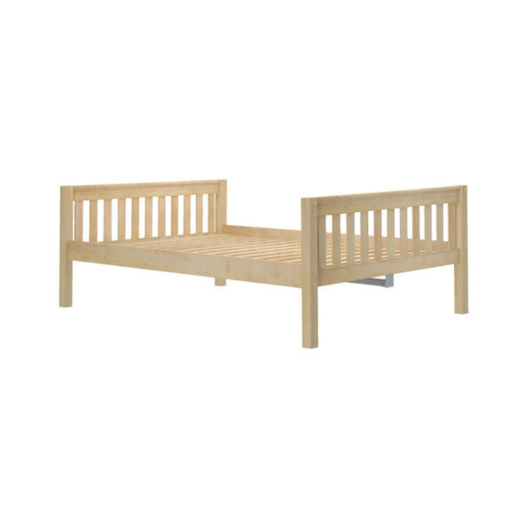 maxtrix low basic queen bed for kids natural finish