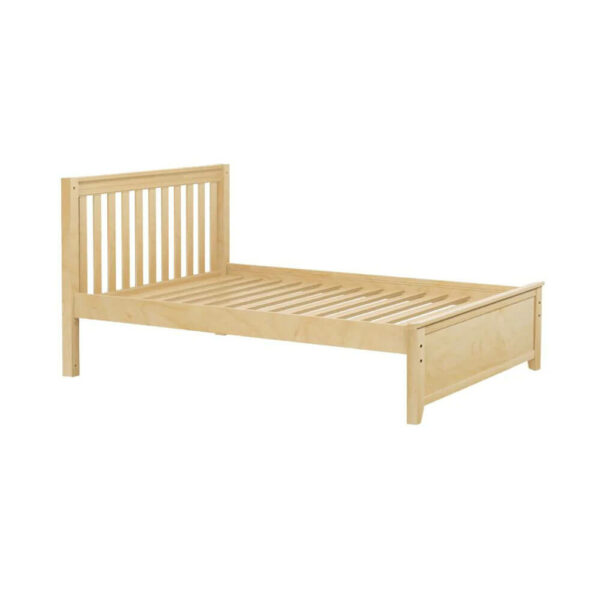 maxtrix traditional full size bed for kids natural finish