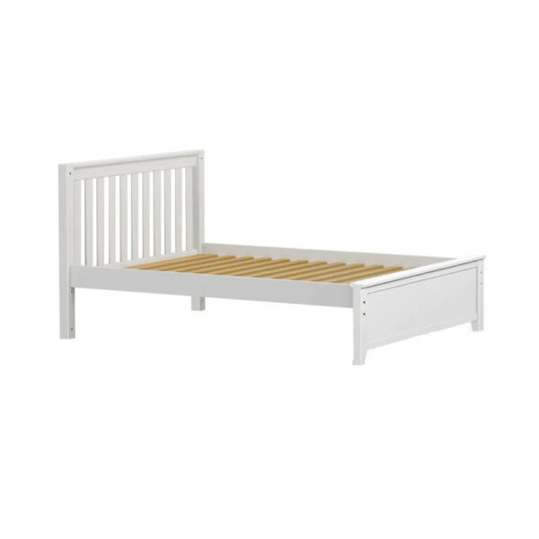 maxtrix traditional full size bed for kids white finish